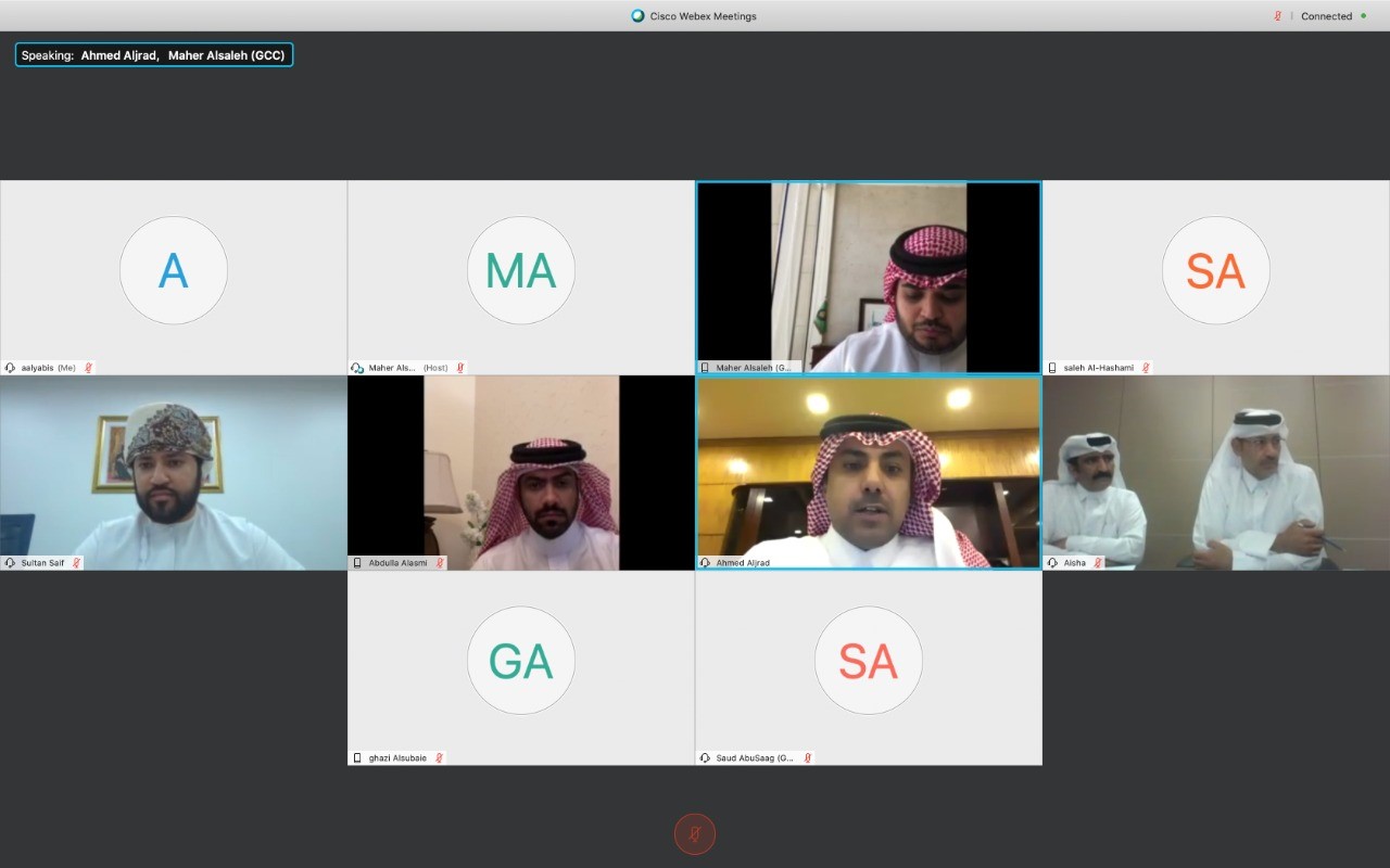 أحمد الجراد يتحدث في ورشة افتراضية أقامتها الأمانة العامة لمجلس التعاون الخليجي